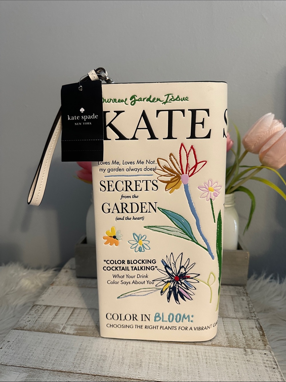 Nwt Kate spade other the edition magazine clutch